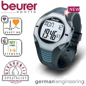 iBood - Beurer Waterproof Hartslagmeter polshorloge voor ECG-nauwkeurige hartslagmeting, incl. borstband