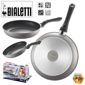 iBood - Bialetti Driedelige Aeternum Koekenpannenset met Anti-aanbaklaag iBood - Bialetti Driedelige Aeternum Koekenpannenset met Anti-aanbaklaag