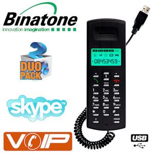 iBood - Binatone iVoice Skype Telefoon Duopack iBood - Binatone iVoice Skype Telefoon Duopack