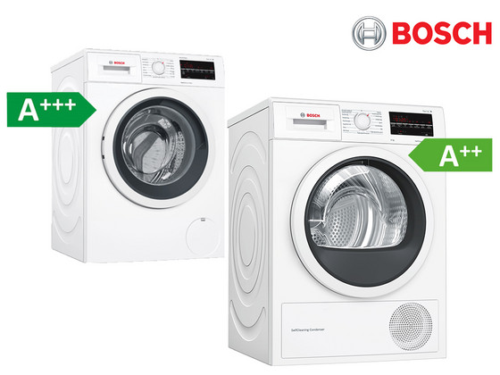 iBood - Bosch WAT28461NL Wasmachine en WTW85466NL Droger iBood - Bosch WAT28461NL Wasmachine en WTW85466NL Droger