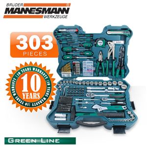 iBood - Brüder Mannesmann Greenline 303-delige professionele gereedschapskoffer/doppenset in luxe koffer met 10 jaar garantie! iBood - Brüder Mannesmann Greenline 303-delige professionele gereedschapskoffer/doppenset in luxe koffer met 10 jaar garantie!