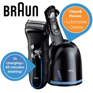 iBood - Braun 350cc-4 scheerapparaat met FreeFloat™ scheersysteem en Clean&Renew station