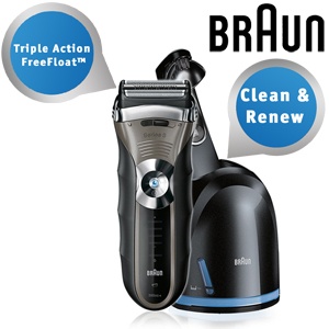 iBood - Braun 390cc-4 Oplaadbaar scheerapparaat met Clean&Renew station