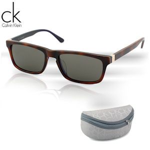 iBood - Calvin Klein zonnebril met Havana kleurig frame en grijze glazen iBood - Calvin Klein zonnebril met Havana kleurig frame en grijze glazen
