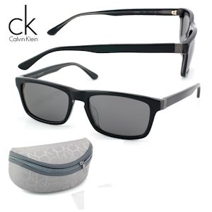 iBood - Calvin Klein zonnebril met zwart frame en crystal grey glazen iBood - Calvin Klein zonnebril met zwart frame en crystal grey glazen