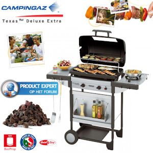 iBood - Campingaz Buitenkeuken Texas Deluxe Extra – Gasbarbecue op lavastenen met ruim kookoppervlak iBood - Campingaz Buitenkeuken Texas Deluxe Extra – Gasbarbecue op lavastenen met ruim kookoppervlak