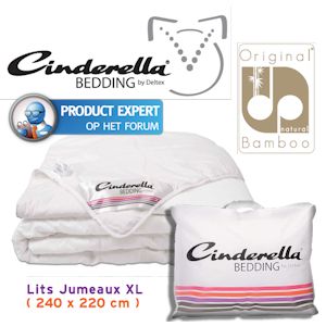 iBood - Cinderella Bamboo zomerdekbed Lits-Jumeaux XL 240 x 220 cm iBood - Cinderella Bamboo zomerdekbed Lits-Jumeaux XL 240 x 220 cm