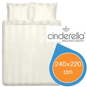 iBood - Cinderella Dekbedovertrek 240x220 Napoli Naturel iBood - Cinderella Dekbedovertrek 240x220 Napoli Naturel