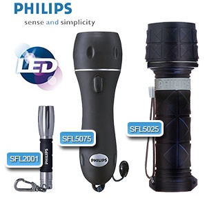 iBood - Combinatieset van maar liefst 3 Philips zaklampen iBood - Combinatieset van maar liefst 3 Philips zaklampen