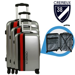 iBood - Daniel Crémieux 3-delige hard shell polycarbonaat trolleyset met 4 wielen, nu nog steviger en lichter – Fréjus