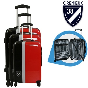 iBood - Daniel Crémieux 3-delige hard shell polycarbonaat trolleyset met 4 wielen, nu nog steviger en lichter – Gassin