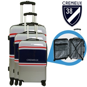 iBood - Daniel Crémieux 3-delige hard shell polycarbonaat trolleyset met 4 wielen, nu nog steviger en lichter – Toulon