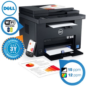 iBood - Dell C1765nfw efficiënte en ruimtebesparende laserklasse LED printer