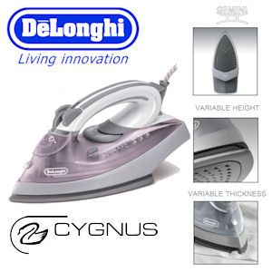 iBood - DeLonghi Cygnus Stoomstrijkijzer met Gemini Strijkzool iBood - DeLonghi Cygnus Stoomstrijkijzer met Gemini Strijkzool