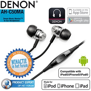 iBood - Denon AH-C50 – Studiokwaliteit in-ears iBood - Denon AH-C50 – Studiokwaliteit in-ears