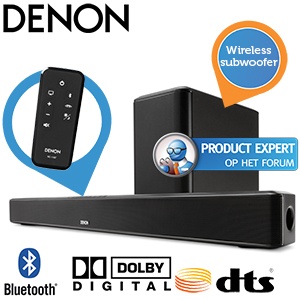 iBood - Denon Streaming Soundbar met Wireless Subwoofer