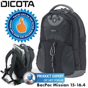 iBood - Dicota 15 - 15.4 inch laptop rugzak 'BacPac Mission' iBood - Dicota 15 - 15.4 inch laptop rugzak 'BacPac Mission'
