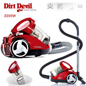 iBood - Dirt Devil 2200W zakloze stofzuiger met Turbo- en Parket borstel!