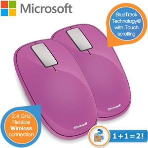 iBood - Duopack Draadloze Microsoft Muizen met touch-scroll iBood - Duopack Draadloze Microsoft Muizen met touch-scroll