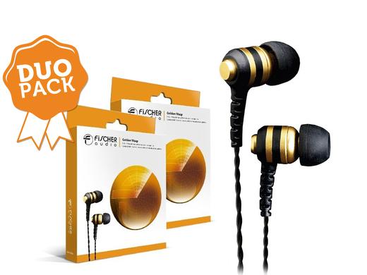 iBood - Duopack Fischer Audio Golden wasp in-ears iBood - Duopack Fischer Audio Golden wasp in-ears