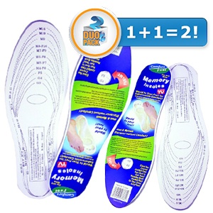 iBood - Duopack Memory foam inlegzolen iBood - Duopack Memory foam inlegzolen
