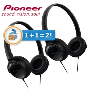 iBood - Duopack Pioneer SE-MJ502-K gesloten ontwerp hoofdtelefoons iBood - Duopack Pioneer SE-MJ502-K gesloten ontwerp hoofdtelefoons