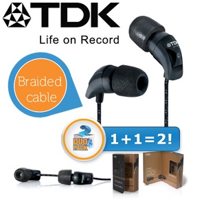 iBood - Duopack TDK EB900 in-ears: upgrade je luisterervaring! iBood - Duopack TDK EB900 in-ears: upgrade je luisterervaring!
