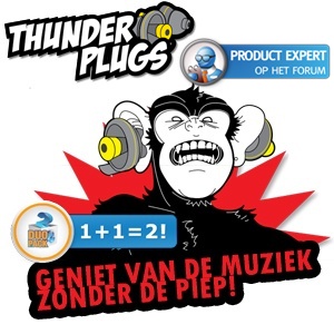 iBood - Duopack Thunderplugs siliconen oordoppen, geniet van de muziek zonder piep!