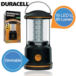iBood - Duracell Campinglantaarn met 16 superheldere LED’s, 80 Lumen iBood - Duracell Campinglantaarn met 16 superheldere LED’s, 80 Lumen