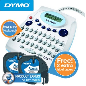 iBood - DYMO Labelmaker LetraTag met QWERTY-toetsenbord iBood - DYMO Labelmaker LetraTag met QWERTY-toetsenbord