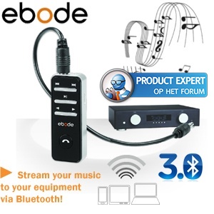 iBood - Ebode universele Bluetooth Receiver en Headset iBood - Ebode universele Bluetooth Receiver en Headset