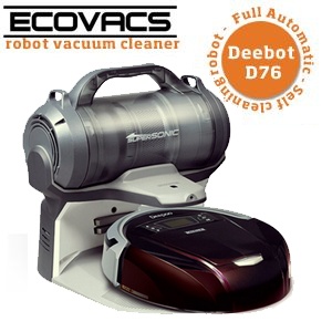 iBood - Ecovacs Deebot D76, de volautomatische, zelflegende robotstofzuiger