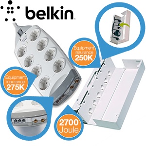 iBood - Een veilige stekkerdoos voor onder meer je computer: de Belkin Surge Protector (multipack) iBood - Een veilige stekkerdoos voor onder meer je computer: de Belkin Surge Protector (multipack)