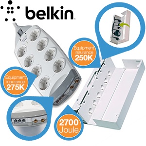 veilige stekkerdoos voor meer computer: de Belkin Surge Protector (multipack) | Dagelijkse koopjes en internet aanbiedingen