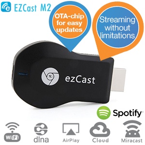 iBood - ezCast M2 Original – De enige HDMI dongle waarmee jij écht alles op je TV toont