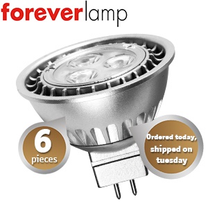 iBood - Foreverlamp 4W LED spot met 170 lumen in 2700K warm wit iBood - Foreverlamp 4W LED spot met 170 lumen in 2700K warm wit