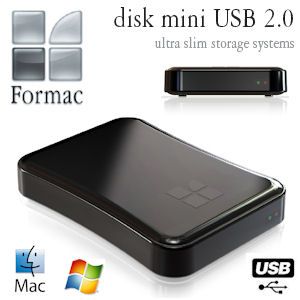 iBood - Formac Disk Mini 2.5 inch Portable Externe Hard Drive 400GB iBood - Formac Disk Mini 2.5 inch Portable Externe Hard Drive 400GB