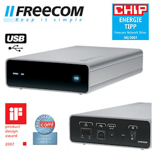 iBood - Freecom 3.5 Inch Network Drive 1TB met LAN en USB iBood - Freecom 3.5 Inch Network Drive 1TB met LAN en USB