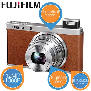 iBood - FUJIFILM XF1 Vintage Brown compact camera iBood - FUJIFILM XF1 Vintage Brown compact camera