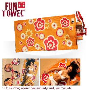 iBood - Funtowel Fiori groot trendy badlaken van 80x170 cm met ingebouwde stereo speakers