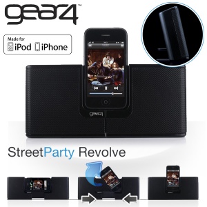 iBood - Gear4 StreetParty Revolve draagbare speakerdock voor iPod en iPhone iBood - Gear4 StreetParty Revolve draagbare speakerdock voor iPod en iPhone