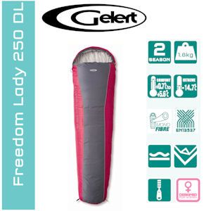 iBood - Gelert Freedom 250 DL Roze/Paars Dames Slaapzak iBood - Gelert Freedom 250 DL Roze/Paars Dames Slaapzak