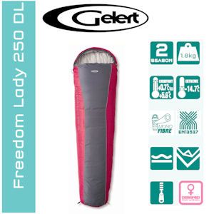 iBood - Gelert Freedom 250 DL Roze/Paars Dames Slaapzak