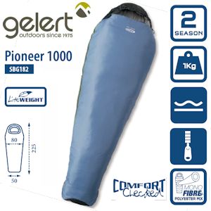 iBood - Gelert Pioneer 1000 Warmteisolerende Mummieslaapzak iBood - Gelert Pioneer 1000 Warmteisolerende Mummieslaapzak