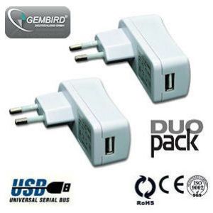 iBood - Gembird Universele USB Power Adapter Duo Pack iBood - Gembird Universele USB Power Adapter Duo Pack