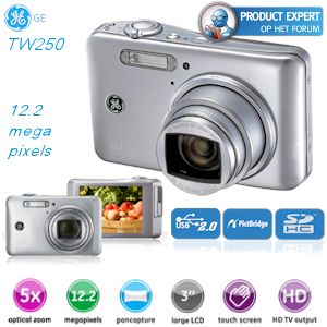 iBood - General Electric Digitale Camera met 12 Megapixels, 5x optische zoom en 3-inch touchscreen iBood - General Electric Digitale Camera met 12 Megapixels, 5x optische zoom en 3-inch touchscreen
