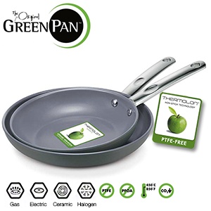 iBood - GreenPan Bali koekenpannenset 20 en 26 cm met Thermolon™ antiaanbaklaag iBood - GreenPan Bali koekenpannenset 20 en 26 cm met Thermolon™ antiaanbaklaag