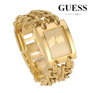 iBood - Guess W0073L1 goudkleurig dameshorloge met zirkonia iBood - Guess W0073L1 goudkleurig dameshorloge met zirkonia
