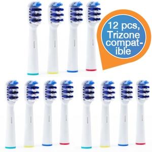 iBood Health & Beauty - 12 opzetborstels compatibel met lOral-B Trizone electrische tandenborstel (multipack)