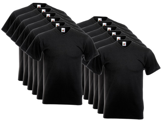 iBood Health & Beauty - 12x FOTL V-hals Value Weight Shirts